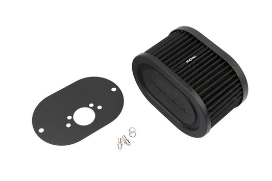 Ramair Pleated Carburettor Intake Air Filter Baseplate to fit SU HS6 Mini Offset 100mm