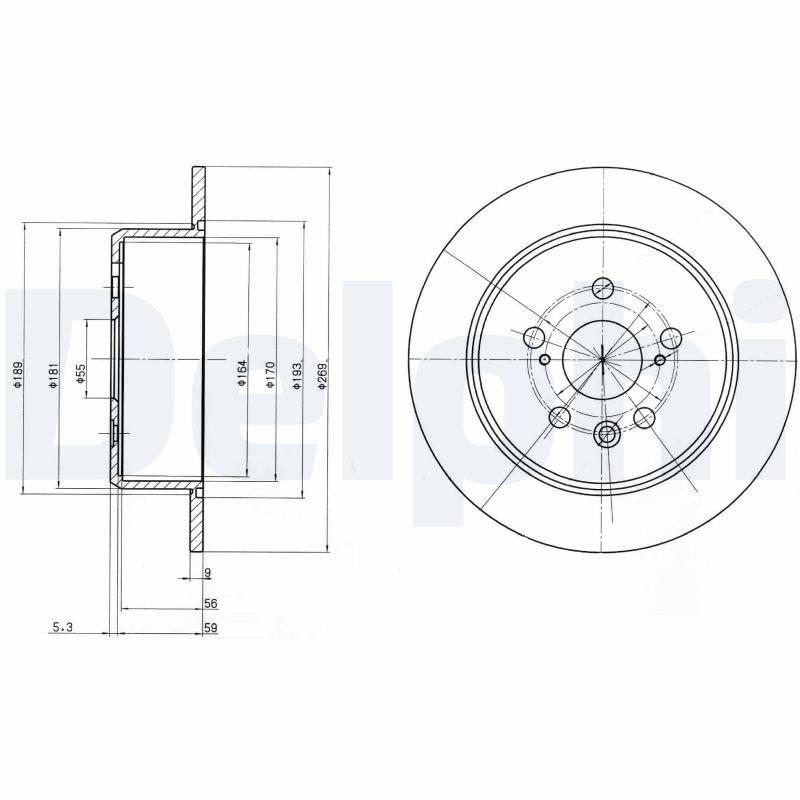 DELPHI BG2884 Brake Disc .