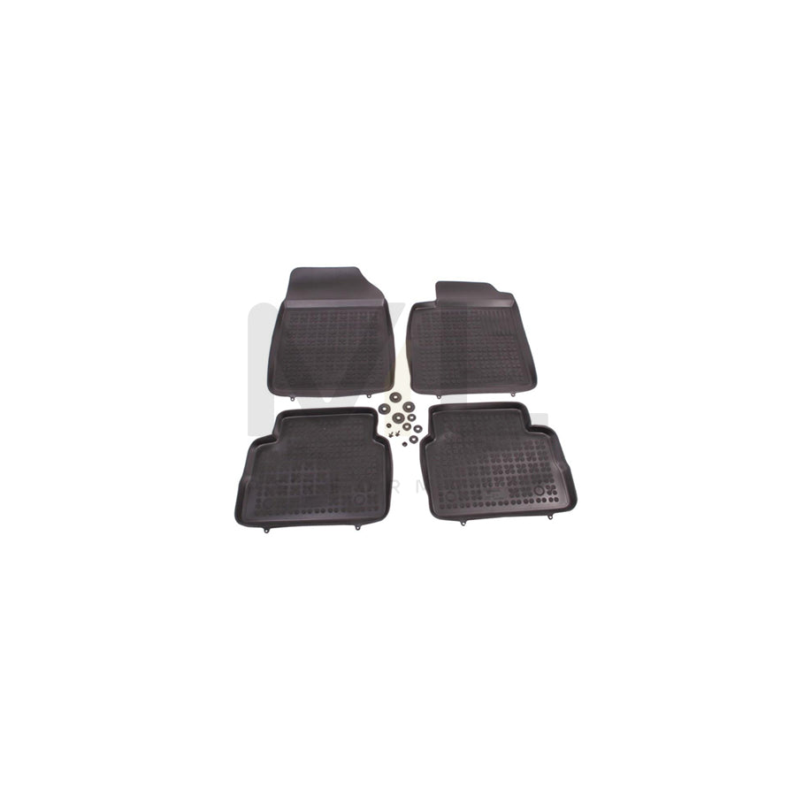 REZAW PLAST 200502 Floor mat set for OPEL VECTRA Elastomer, Front and Rear, Quantity: 4, Black