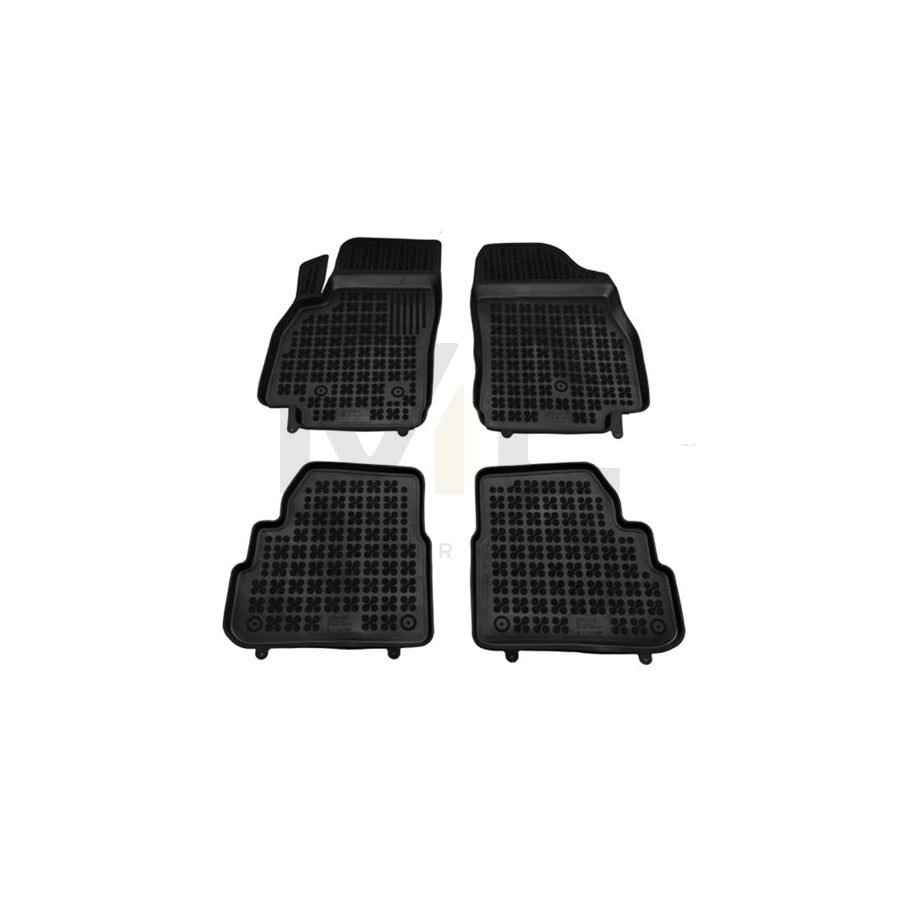 REZAW PLAST 200521 Floor mat set for OPEL Karl (C16) Elastomer, Front and Rear, Black