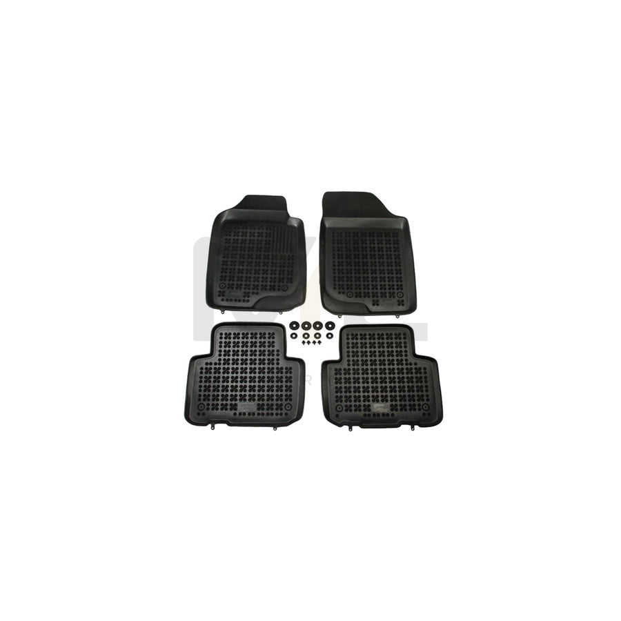 REZAW PLAST 201003 Floor mat set for KIA Carens III (UN) Elastomer, Front and Rear, Quantity: 4, Black