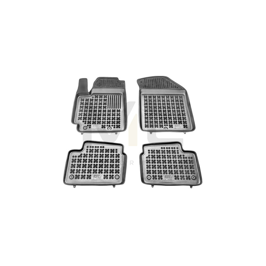 REZAW PLAST 201013 Floor mat set for KIA Picanto II (TA) Elastomer, Front and Rear, Black