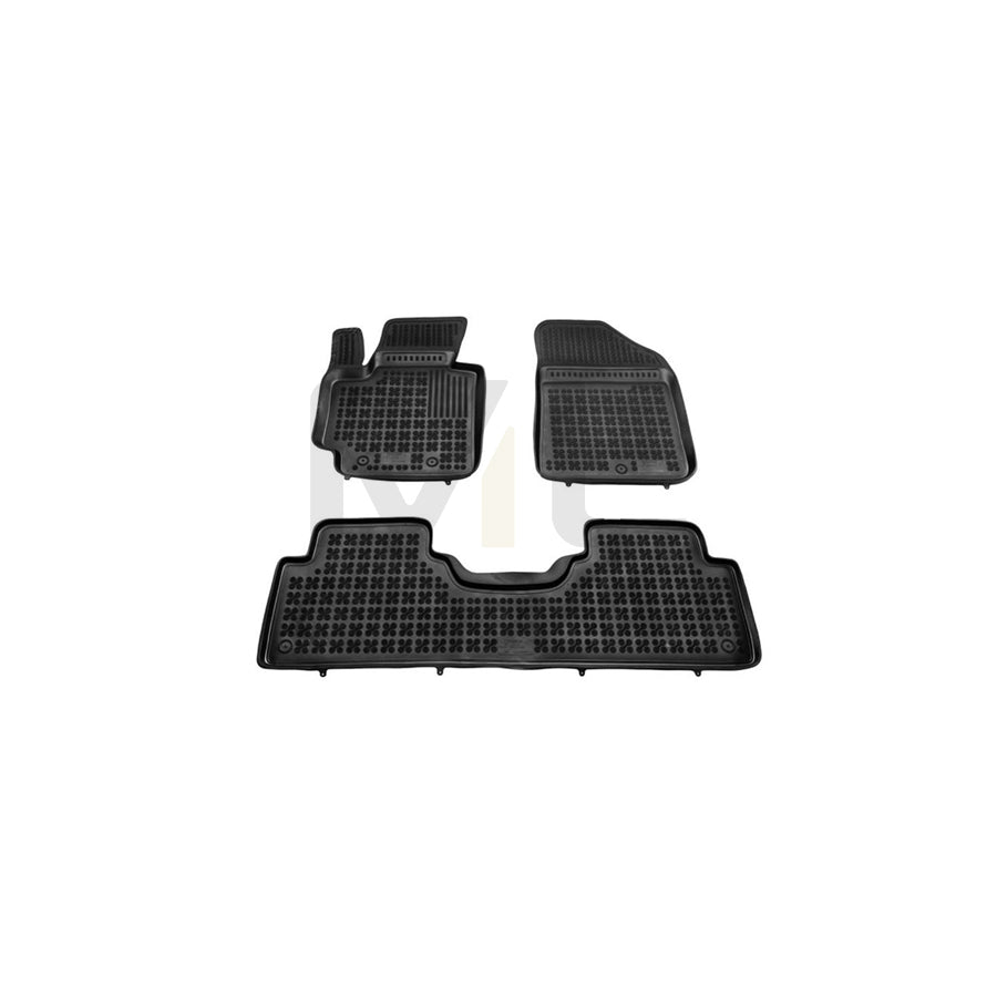 REZAW PLAST 201018 Floor mat set for KIA Soul II (PS) Elastomer, Front and Rear, Quantity: 3, Black