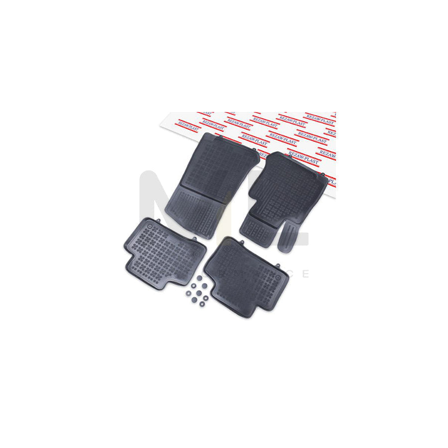 REZAW PLAST 201722 Floor mat set suitable for MERCEDES-BENZ GLC Elastomer, Front and Rear, Black