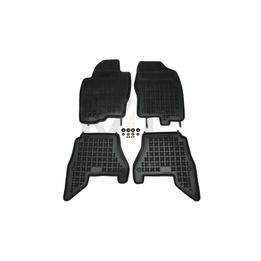 REZAW PLAST 201804 Floor mat set for NISSAN Pathfinder III (R51) Elastomer, Front and Rear, Black