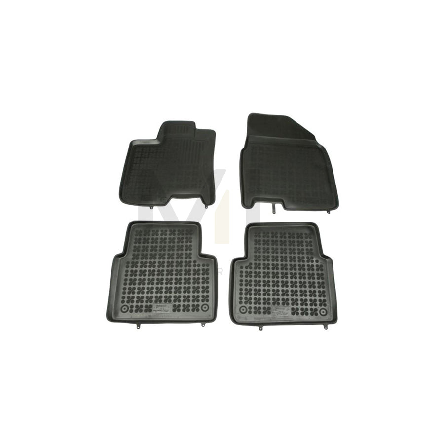 REZAW PLAST 201809 Floor mat set for NISSAN Qashqai / Qashqai+2 I (J10, NJ10) Elastomer, Front and Rear, Black