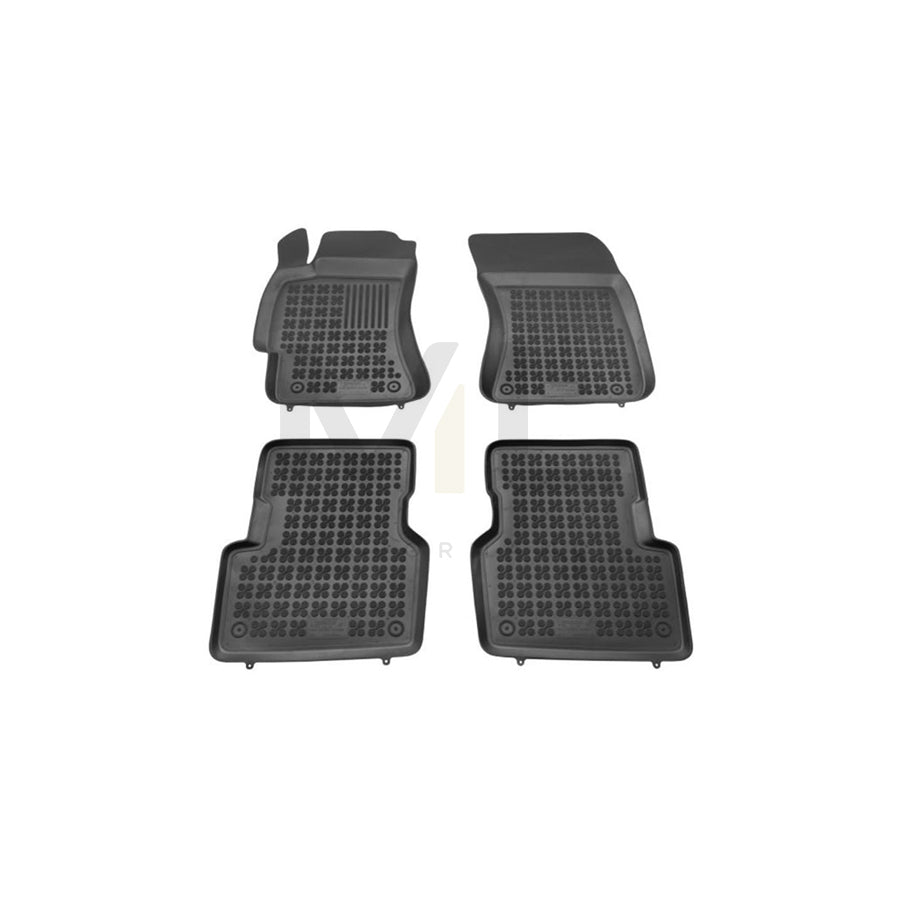 REZAW PLAST 202704 Floor mat set for SUBARU Forester II (SG) Elastomer, Front and Rear, Black
