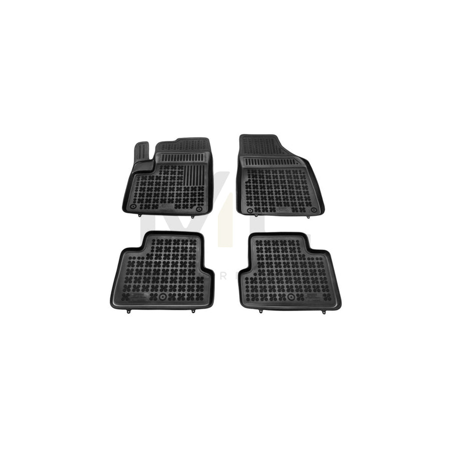 REZAW PLAST 203106 Floor mat set for JEEP Cherokee V (KL) Elastomer, Front and Rear, Black