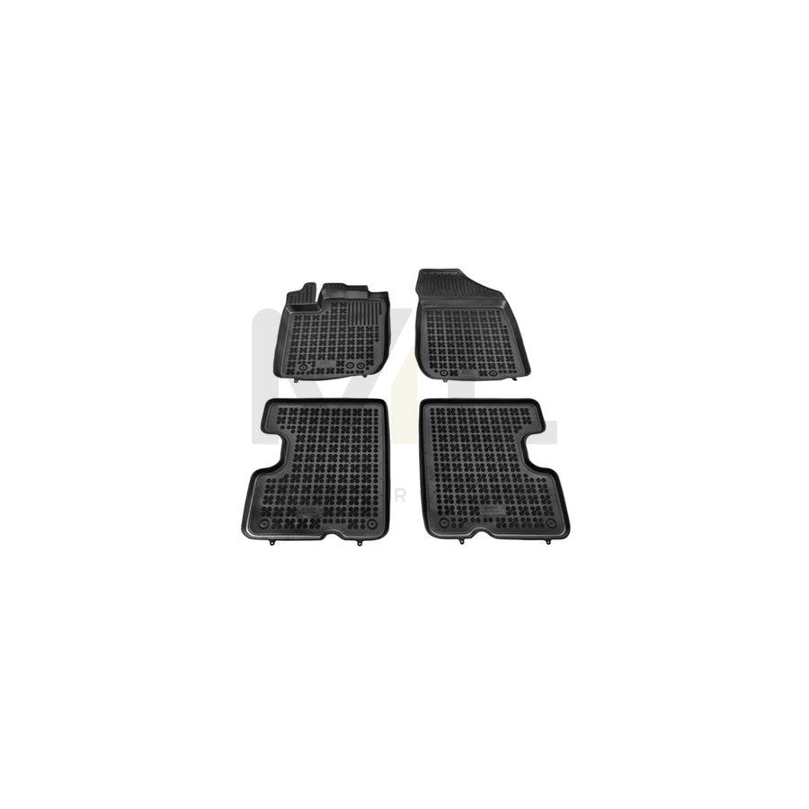 REZAW PLAST 203408 Floor mat set for DACIA Duster Off-Road Elastomer, Front and Rear, Quantity: 4, Black