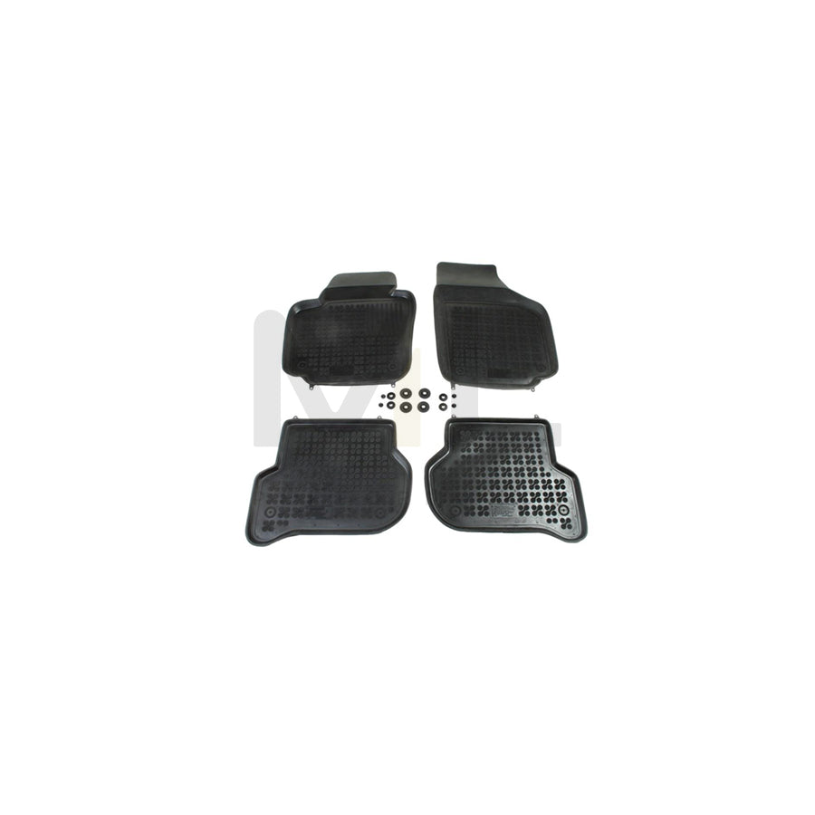 REZAW PLAST Tailored 200106 Floor mat set Elastomer, Front and Rear, Quantity: 4, Black