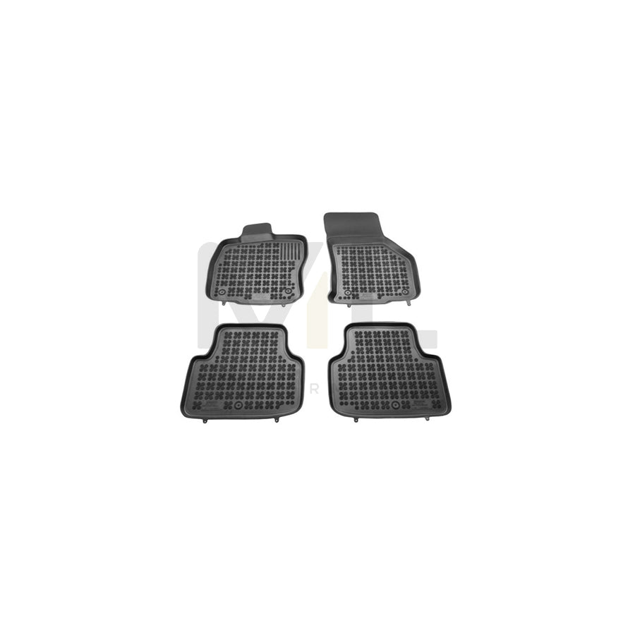 REZAW PLAST Tailored 200210 Floor mat set for SKODA OCTAVIA Elastomer, Front and Rear, Quantity: 4, Black