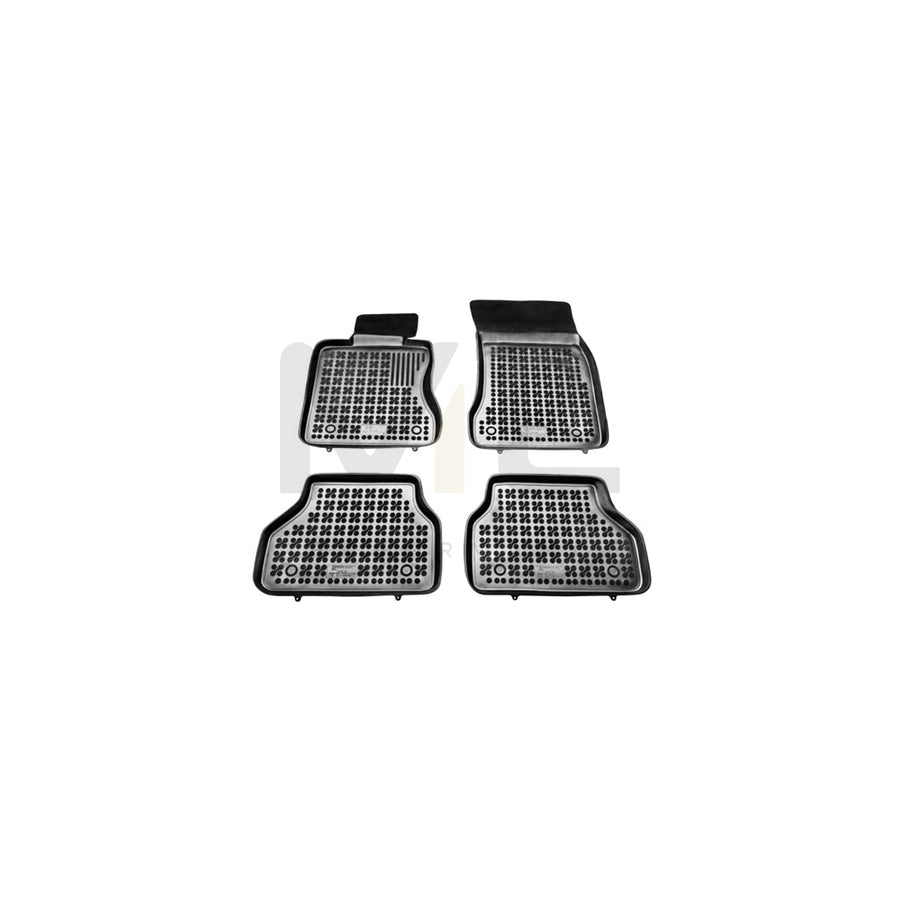 REZAW PLAST Tailored 200703 Floor mat set for BMW 5 Saloon (E60) Elastomer, Front and Rear, Quantity: 4, Black