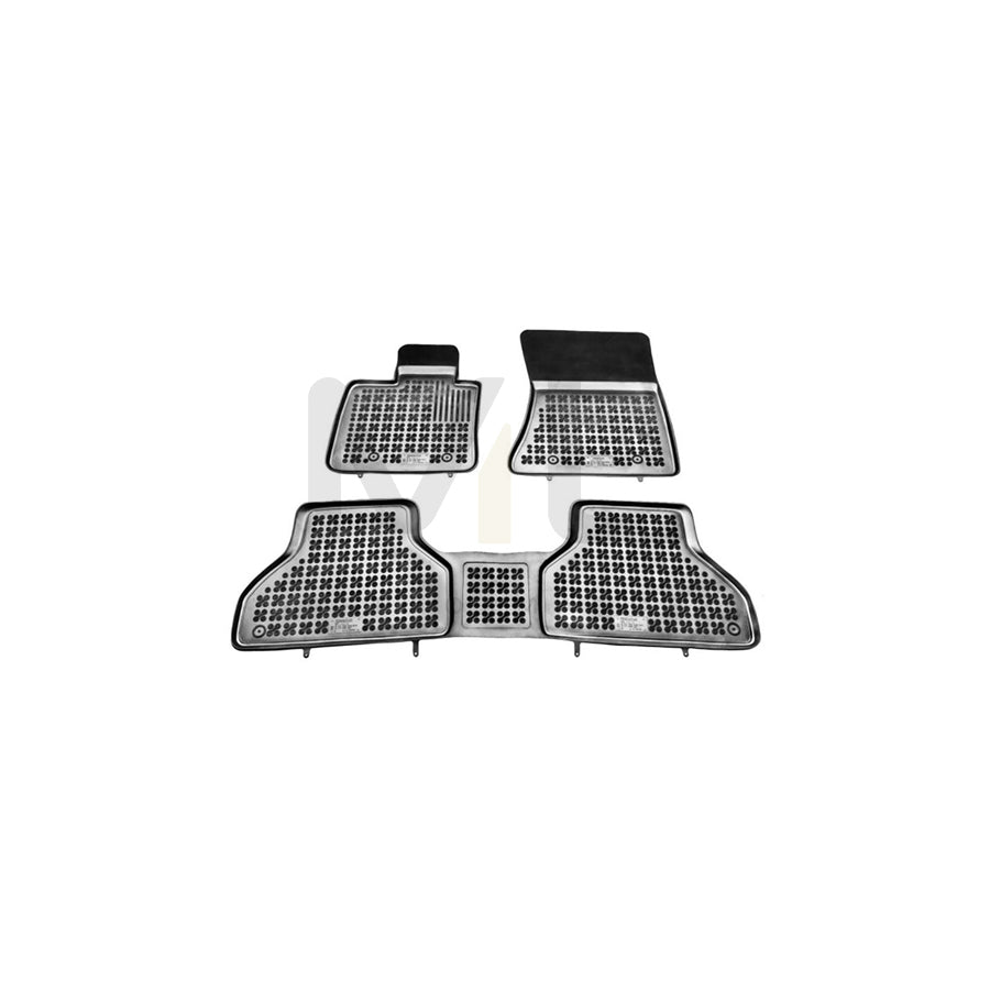 REZAW PLAST Tailored 200709 Floor mat set Elastomer, Front and Rear, Quantity: 3, Black