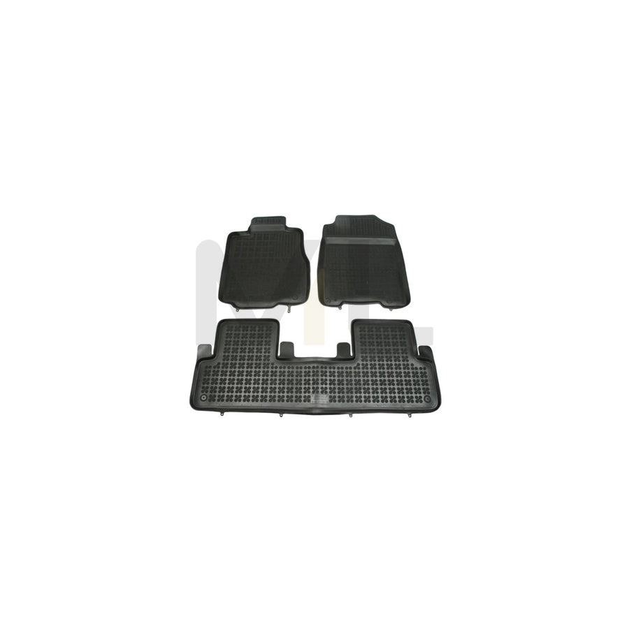 REZAW PLAST Tailored 200916 Floor mat set for HONDA CR-V IV (RM) Elastomer, Front and Rear, Quantity: 3, Black