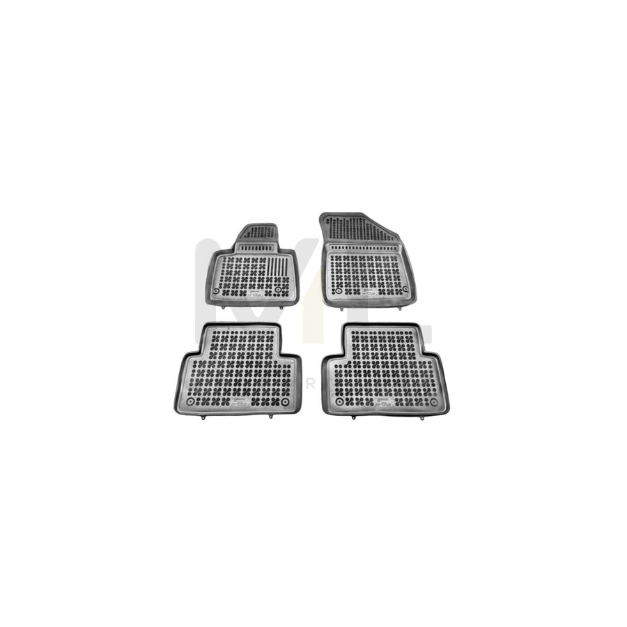 REZAW PLAST Tailored 201201 Floor mat set for CITROﾃ起 C5 Elastomer, Front and Rear, Quantity: 4, Black