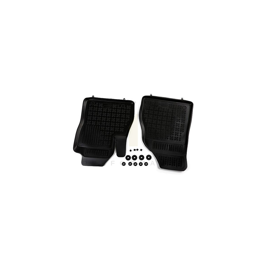 REZAW PLAST Tailored 201209P Floor mat set Elastomer, Front, Quantity: 2, Black