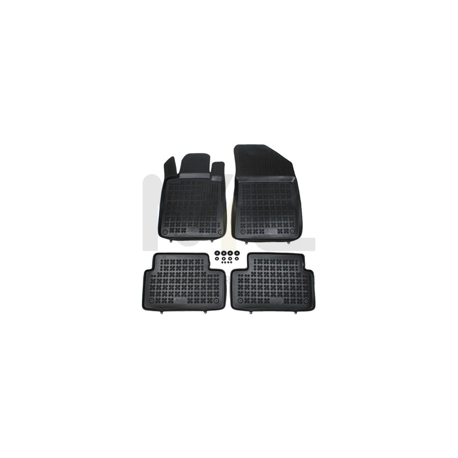 REZAW PLAST Tailored 201309 Floor mat set for PEUGEOT 508 Elastomer, Front and Rear, Quantity: 4, Black