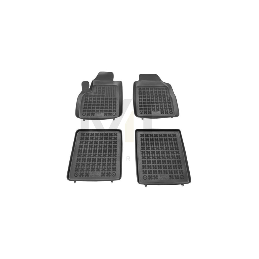 REZAW PLAST Tailored 201502 Floor mat set for FIAT Panda II Hatchback (169) Elastomer, Front and Rear, Quantity: 4, Black