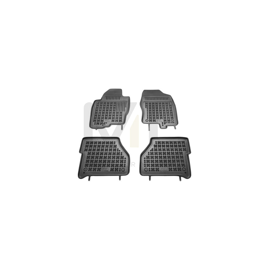 REZAW PLAST Tailored 201803 Floor mat set for NISSAN NP300 Navara Pickup (D40) Elastomer, Front and Rear, Quantity: 4, Black