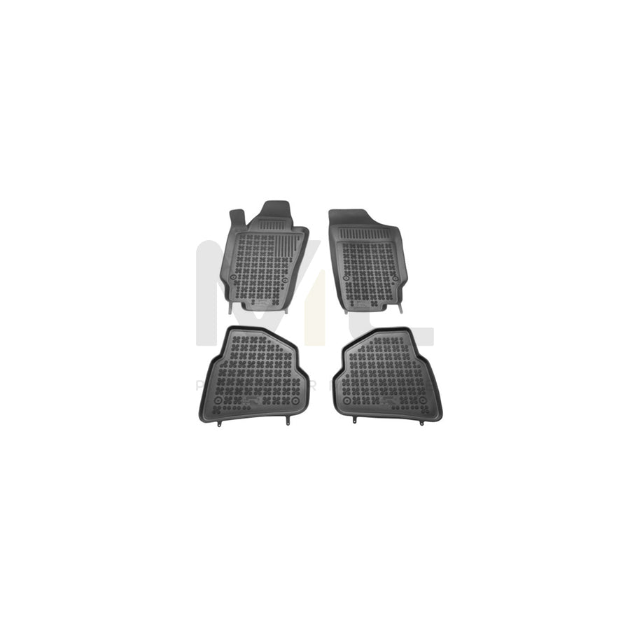 REZAW PLAST Tailored 202004 Floor mat set for SEAT IBIZA Elastomer, Front and Rear, Quantity: 4, Black