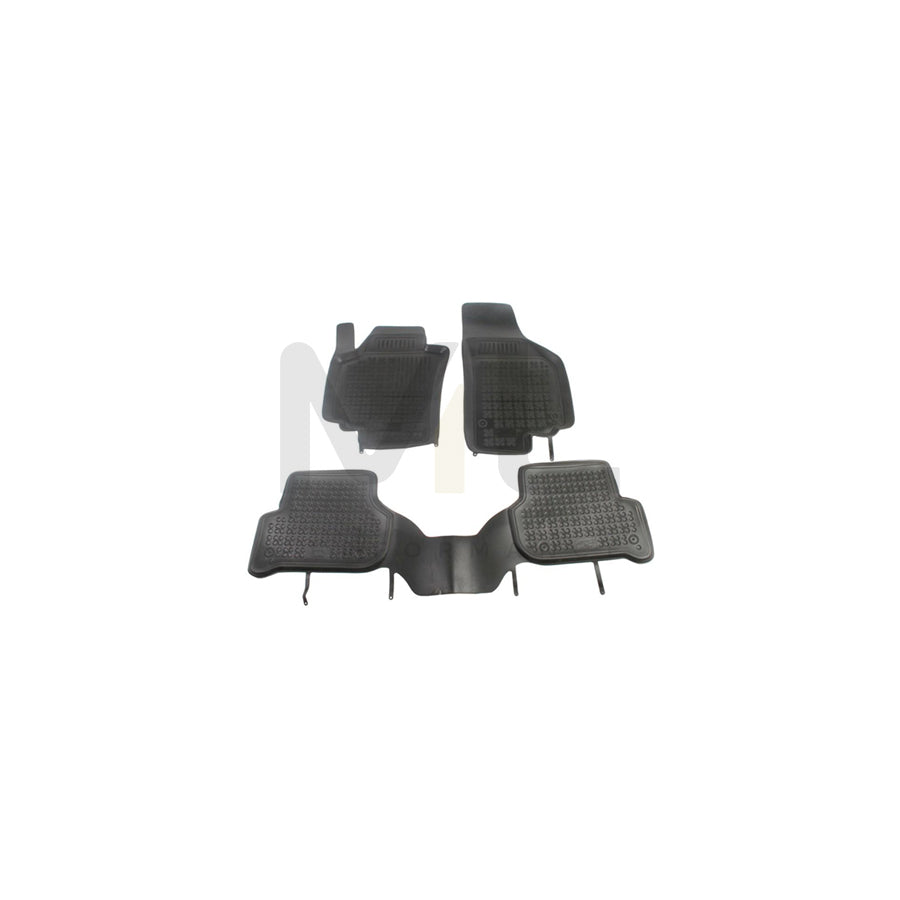 REZAW PLAST Tailored 202005 Floor mat set for SEAT Altea XL (5P5, 5P8) Elastomer, Front and Rear, Quantity: 3, Black