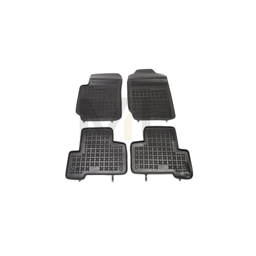 REZAW PLAST Tailored 202201 Floor mat set Elastomer, Front and Rear, Quantity: 4, Black