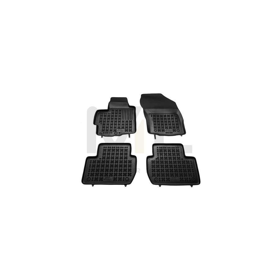 REZAW PLAST Tailored 202303 Floor mat set Elastomer, Front and Rear, Quantity: 4, Black