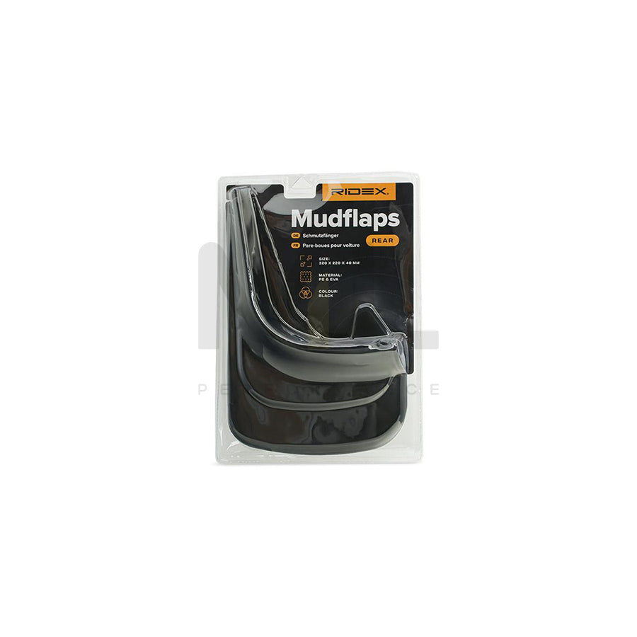 RIDEX 1715A0017 Mudflap both sides, Rear, EVA foam, Polyester