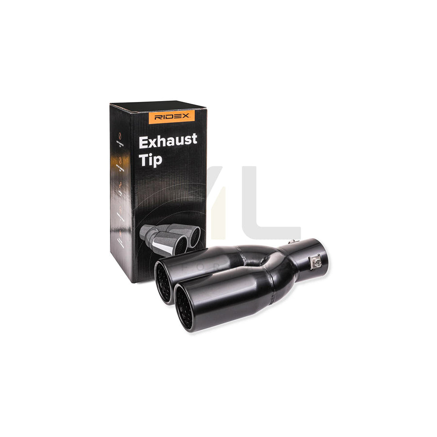 RIDEX 181A0006 Exhaust tip Black