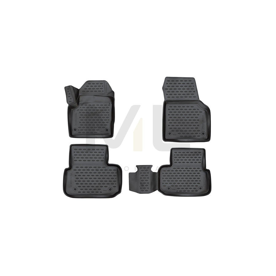 RIDEX 215A0907 Floor mat set for LAND ROVER Discovery Sport (L550) Elastomer, Front and Rear, Black