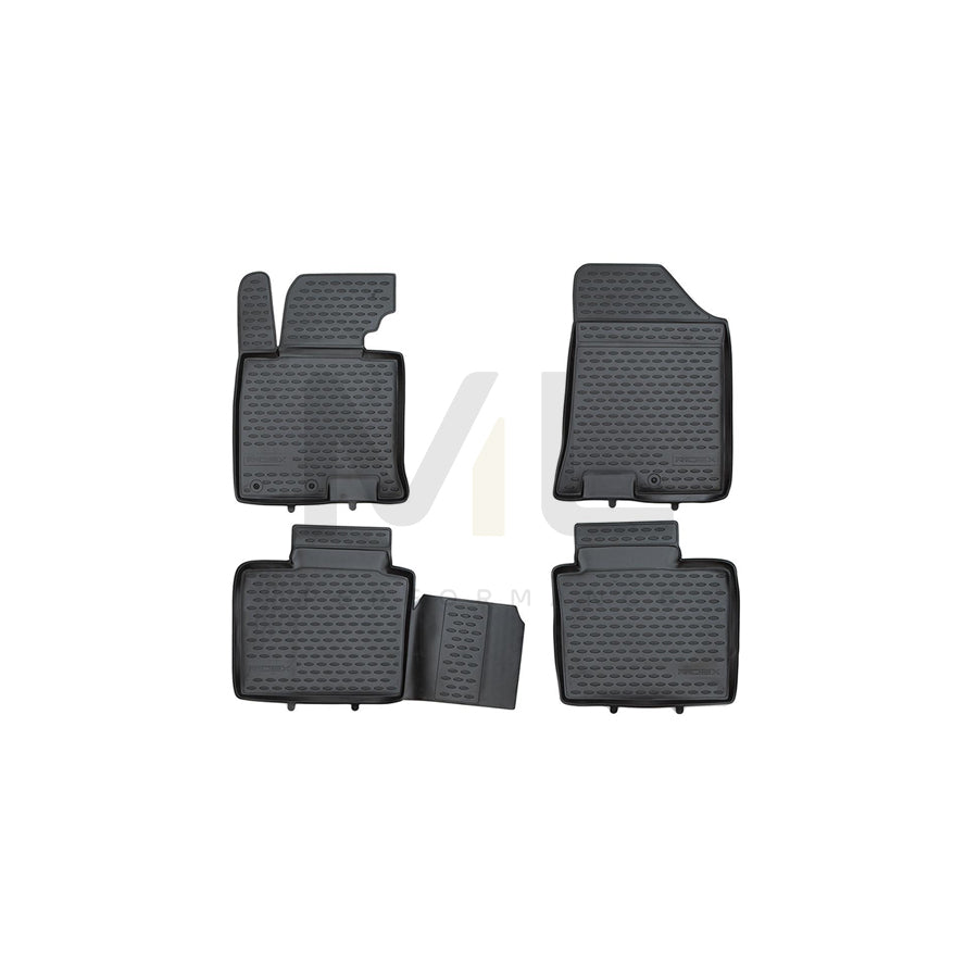 RIDEX 215A0911 Floor mat set for HYUNDAI i40 Estate (VF) Elastomer, Front and Rear, Black