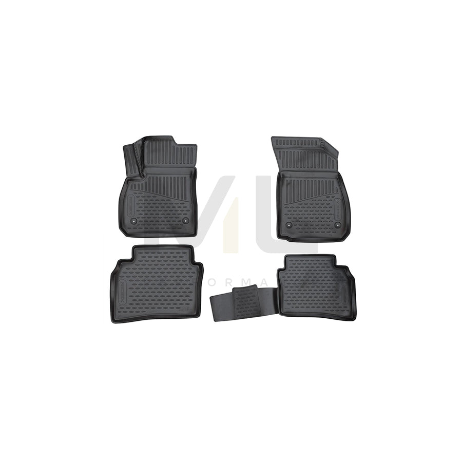 RIDEX 215A0926 Floor mat set for OPEL INSIGNIA Elastomer, Front and Rear, Black