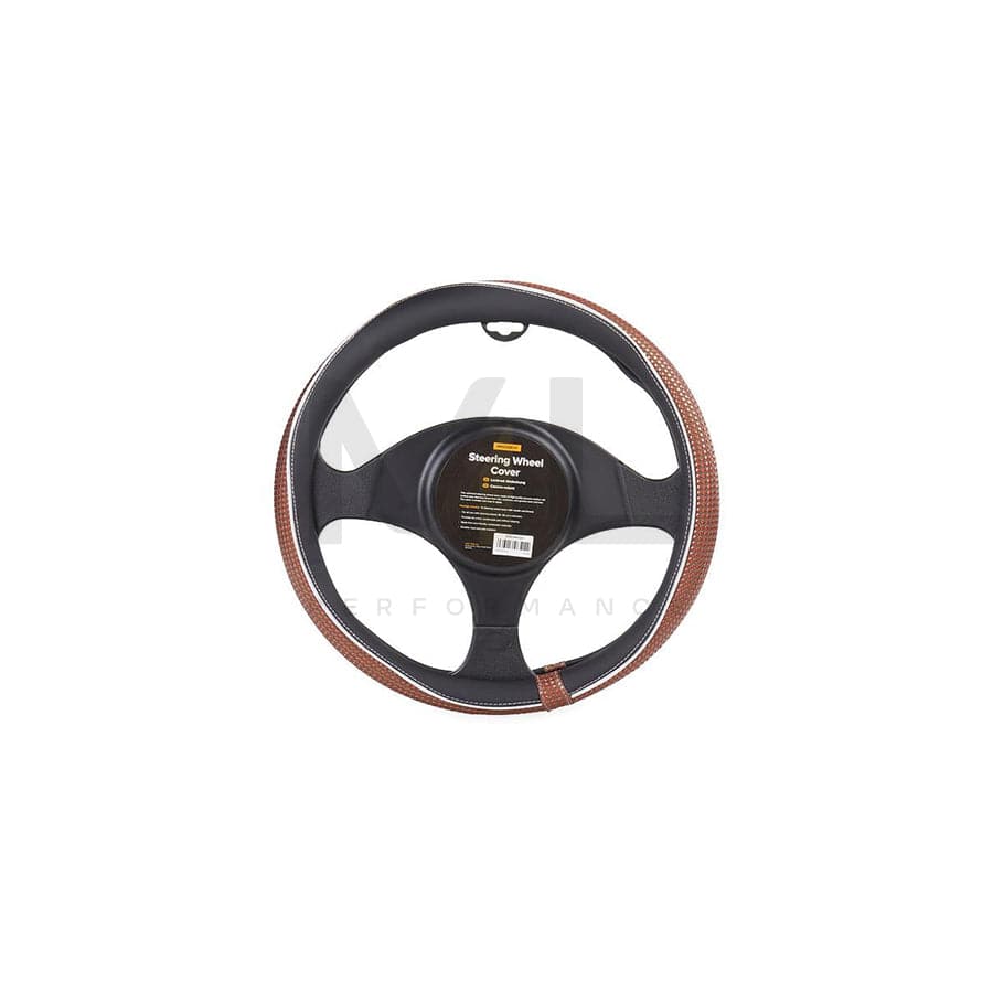 RIDEX 4791A0131 Steering wheel cover Black, Brown, Ø: 37-39cm