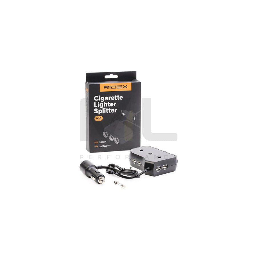 RIDEX 6101A0003 Cigarette lighter splitter 12, 24V, 40W