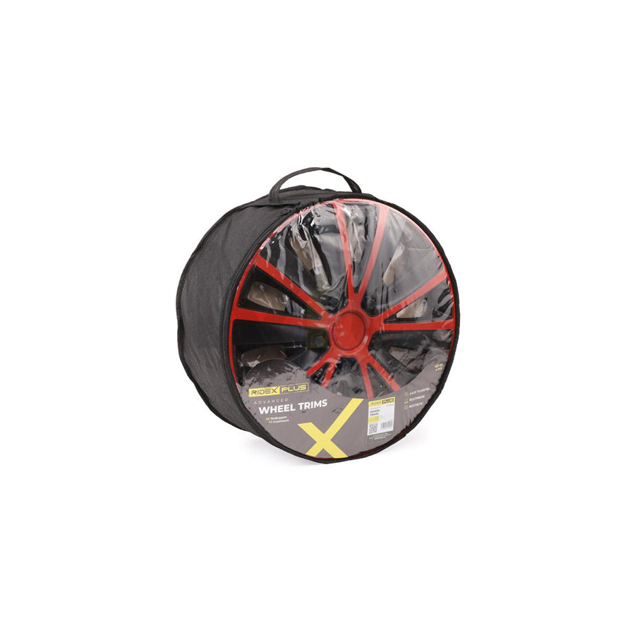 RIDEX PLUS 100009A0013P Wheel trims 15 Inch Black, Red