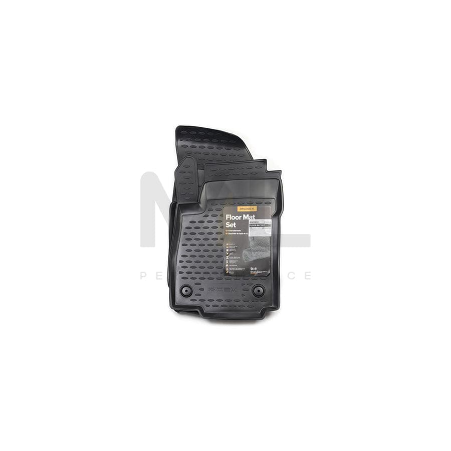 RIDEX Tailored 215A0035 Floor mat set Elastomer, Front and Rear, Quantity: 4, Black