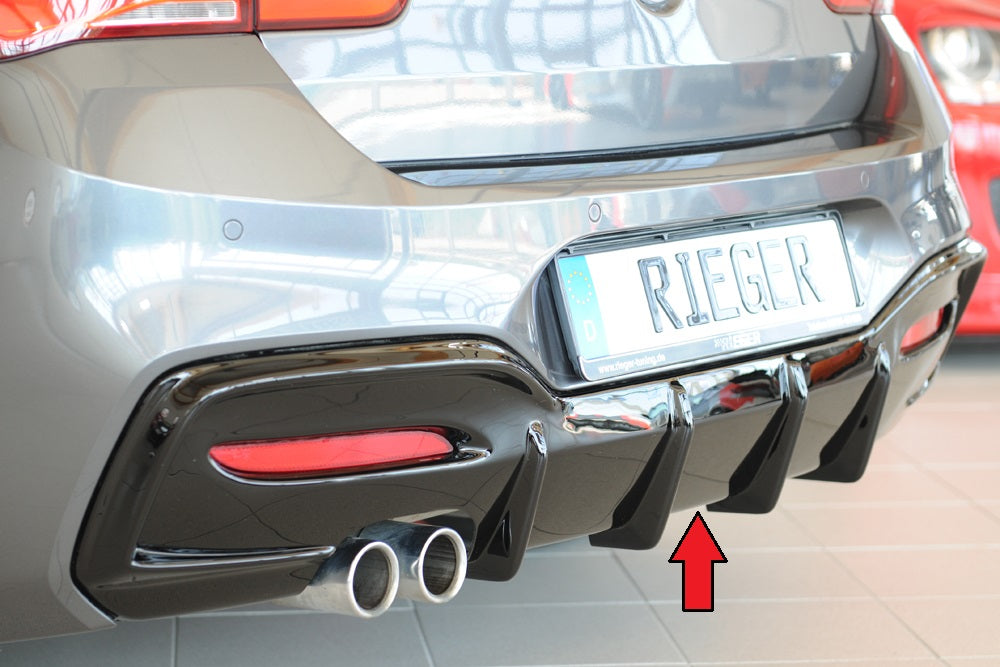 Rieger 00088283 Rear Skirt Insert Only For M-Series Rear Bumper, Not M135I / M140I