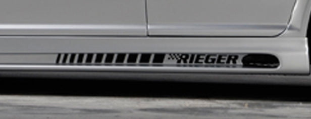 Rieger 00191104 Sticker "Rieger" Mit Streifen, Schwarz, Sei- Tenschweller Mit Schacht, Stockpreis