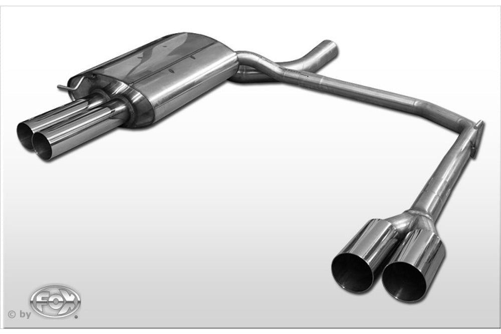 Rieger 00211174 Exhaust Silencer 4X76Mm Type10, 520I/525I/ 530I, (2.2L 125Kw; 2.5L 141Kw; 3.0L 170/190/200Kw)
