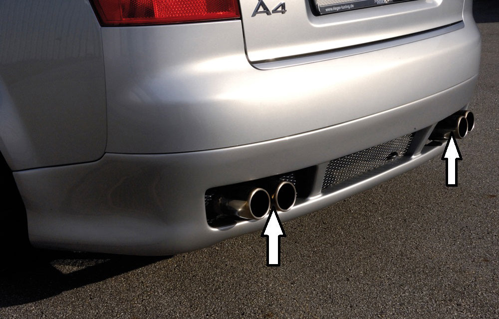 Rieger 00223755 Exhaust Silencer, For Quattro, With Stampin 1,8T 110/120/140 Kw; 1,9L Tdi 96Kw; 2,5L Tdi 132Kw