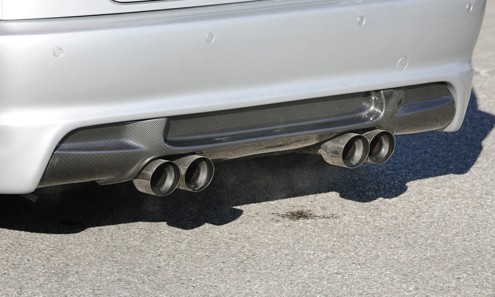 Rieger 00234409 Exhaust Silencer, 4X90Mm Centric 320/ 323/ 328; 2.0L 110Kw; 2.5L 125Kw; 2.8L 142Kw
