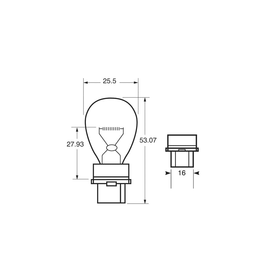 RING R184 12V 27W W2.5 x 16d Indicator - (Amber) (10 units)