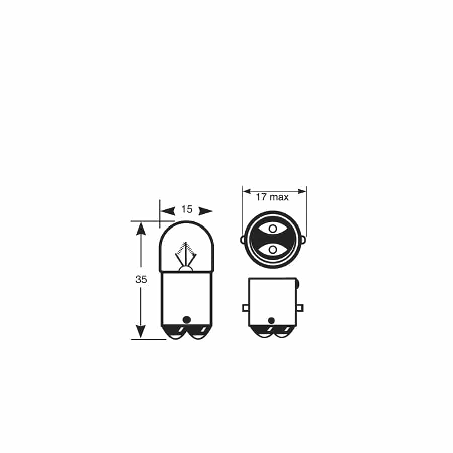 RING R209 12V 5W R5W SBC BA15d Side & Tail (10 units)