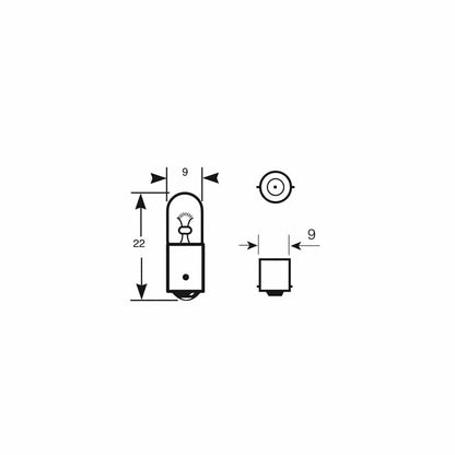 RING R233 12V 4W T4W MCC BA9s Side & Tail (10 units)
