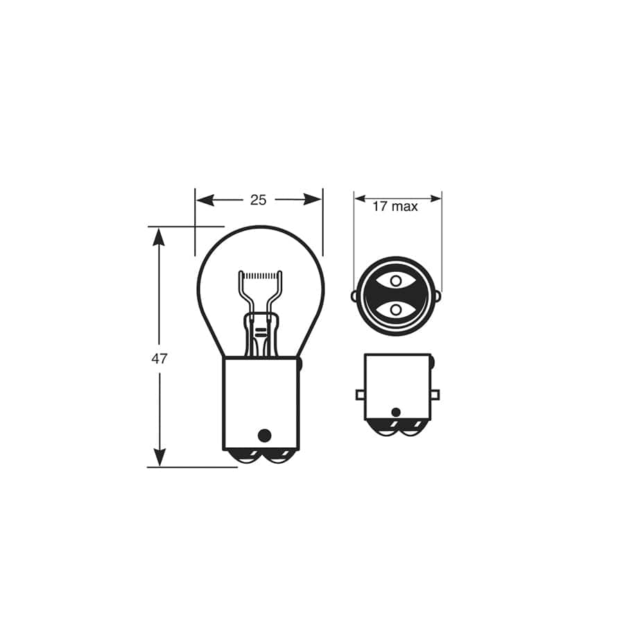RING R346 24V 21W P21W SBC BA15d  Brake/Indicator/Reverse/Rear Fog (10 units)