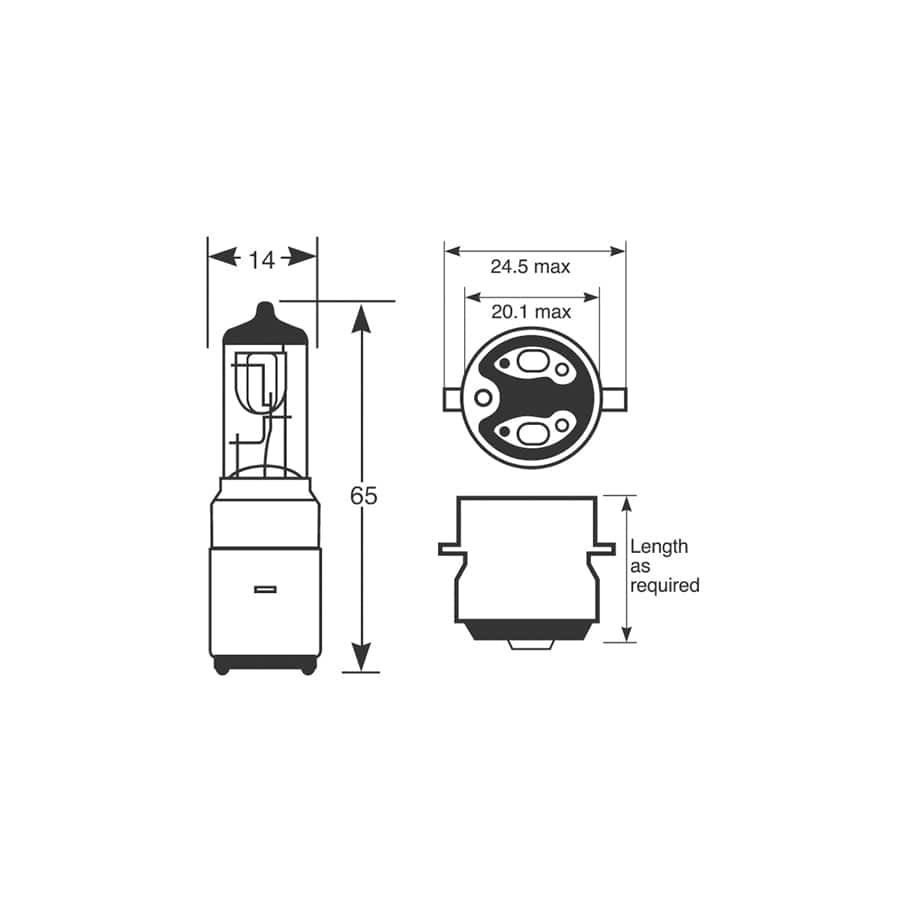 RING R417 12V 35/35W S2 BA20D Halogen HeadLamp