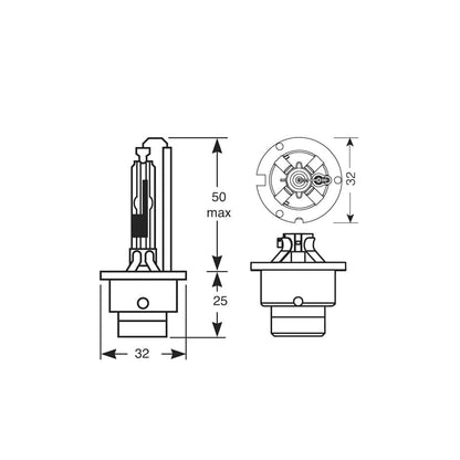 RING R42406 42V 35W D4R (Reflector) Gas Discharge Bulb