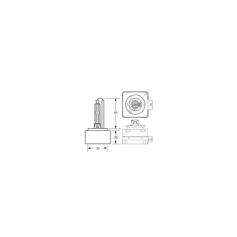 RING R85402 85V 35W D1S (Projection) Gas Discharge Bulb