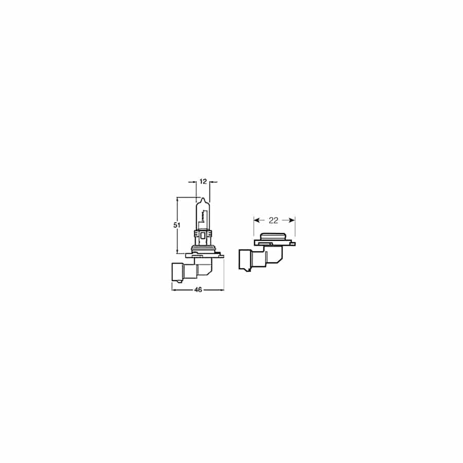 RING R9012 12V 55W HIR2 Px22d Halogen Headlamp
