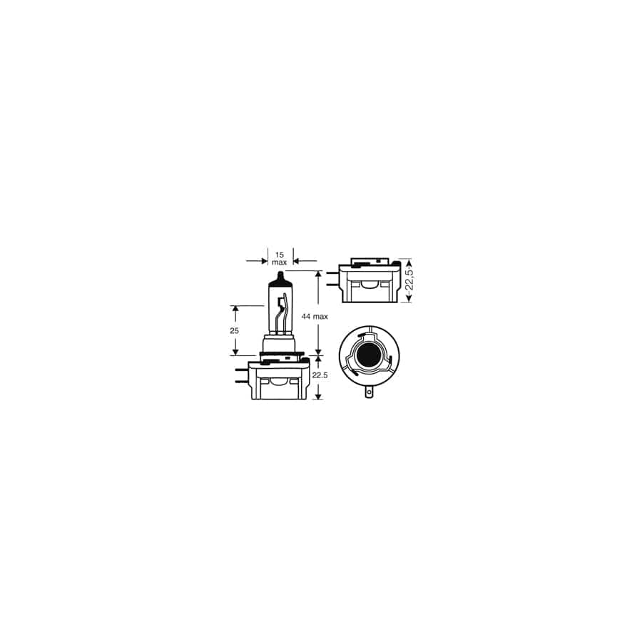 RING R920 12V 35W H8B PGJY19-1 Halogen Headlamp             